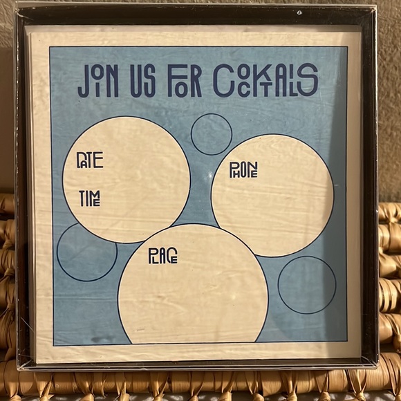 2 Vintage Invitations “Come Pig Out” &“Join Us For Cocktails” - Picture 5 of 7